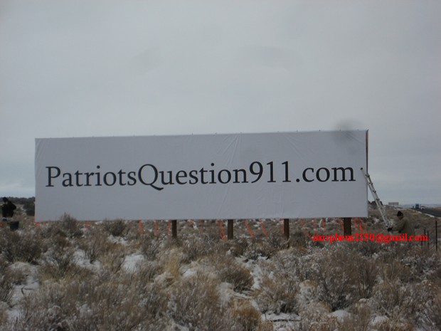 Patriots question 911 billboards sanders arizona I40 I-40 patriotsquestion911