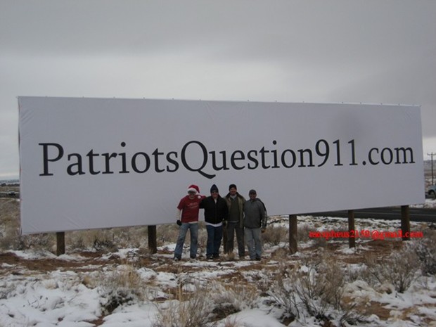 Patriots question 911 billboards sanders arizona I40 I-40 patriotsquestion911 morpheus 4409 tesla