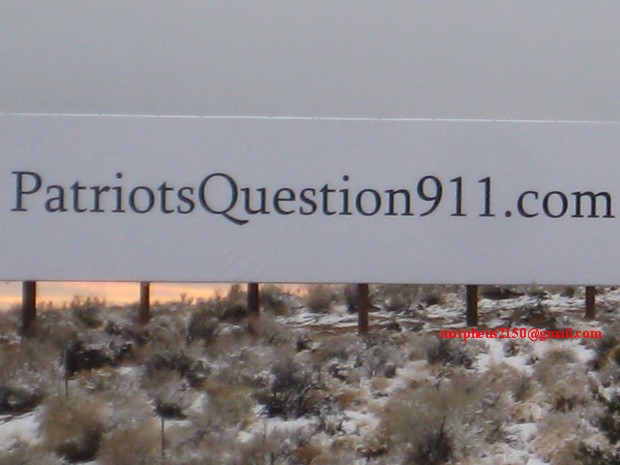 Patriots question 911 billboards sanders arizona I40 I-40 patriotsquestion911 morpheus