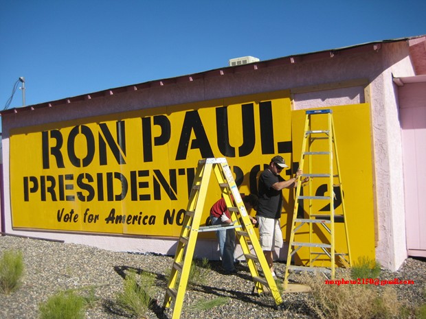 Tesla Ron ladders Paul 2012 revolution continues sign making cottonwood Arizona
