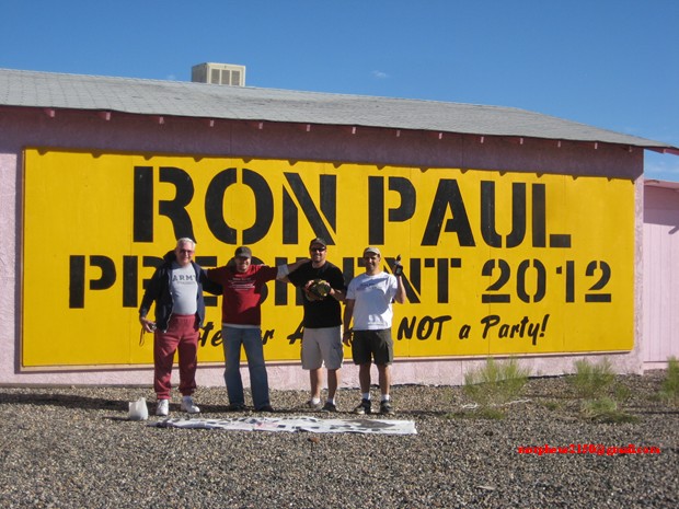 4409 tesla 4409 terry Ron Paul 2012 revolution continues sign making cottonwood Arizona