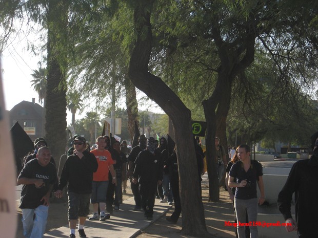 Nazi Rally Phoenix Arizona Nazi's Marching parade